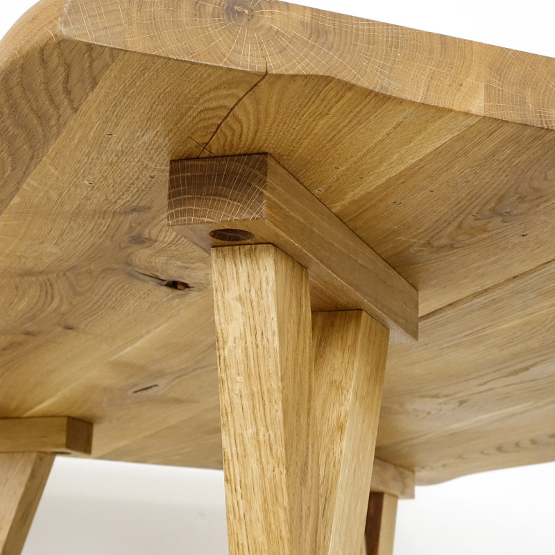 Uppingham Oak Solid Wood Dining Table, 80cm W x 200cm L