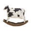 Sculpture de vache blanche en polystone