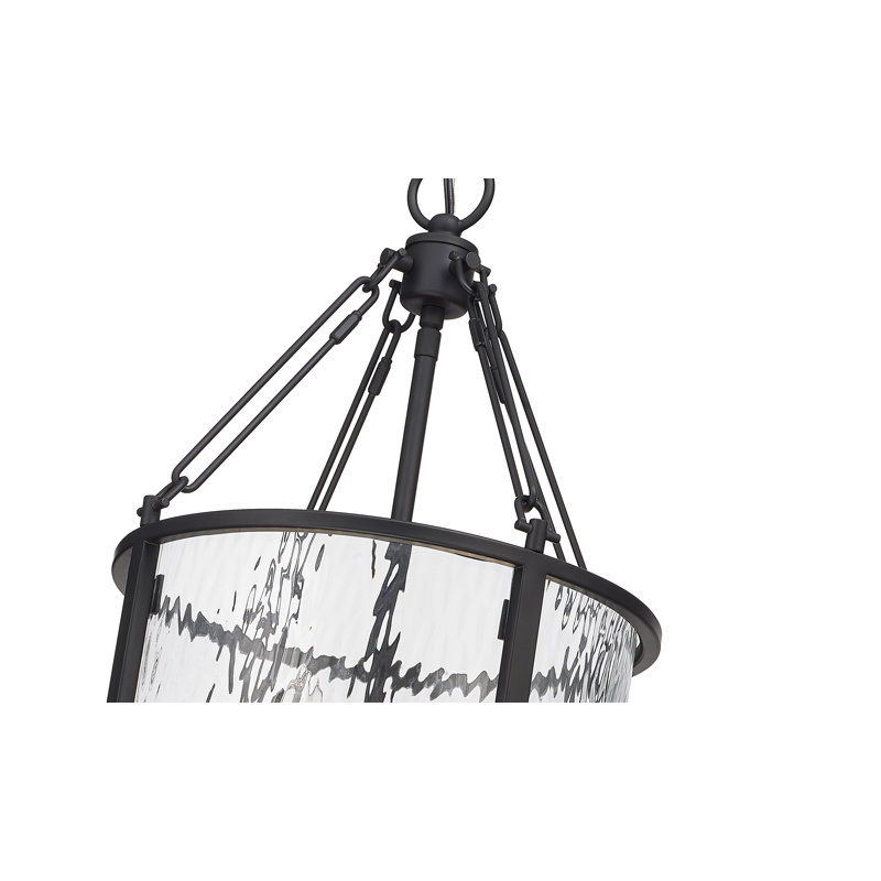 Luminaire suspendu cylindrique à 4 lumières