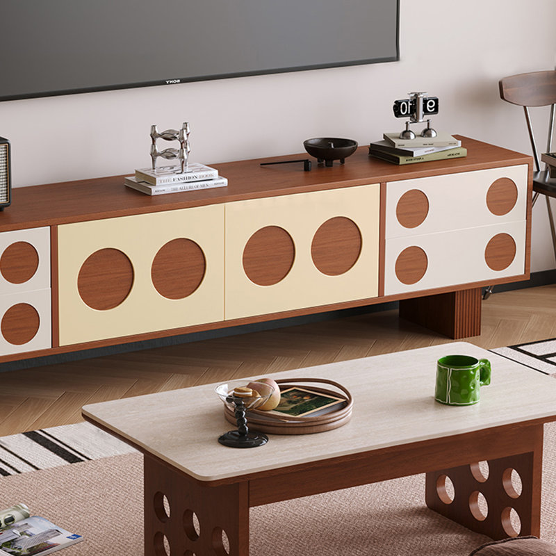 Multi-Layer Solid Wood TV Stand
