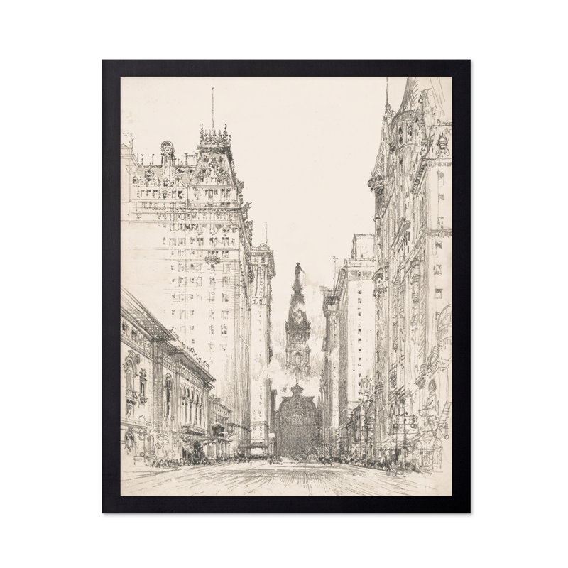 À la recherche de Broad Street, Cadre noir, Affiche, H 08 po x l 10 po