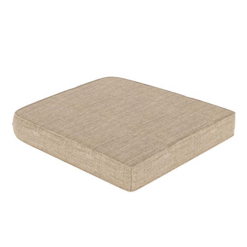 Outdoor Sunbrella® Seat Cushion, Cast Ash Sunbrella® Plainweave, 20" W x 18" D