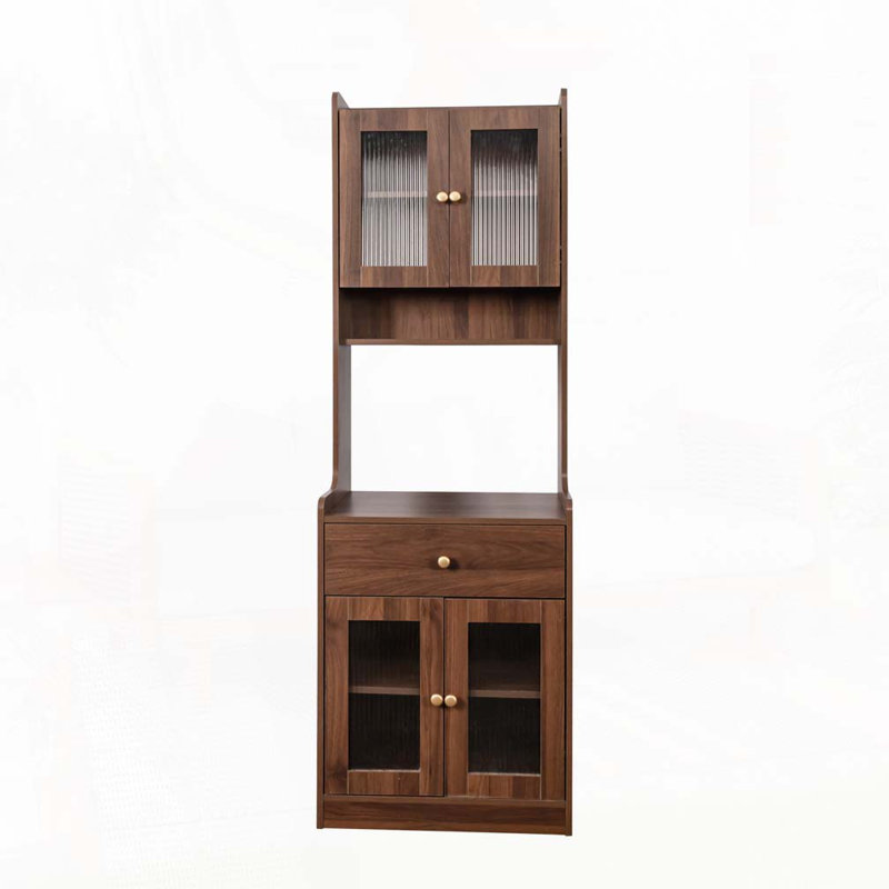 Armoire de rangement Farmhouse avec support pour micro-ondes