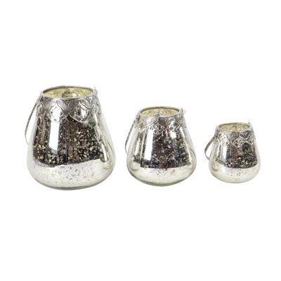 Modern Round Glass Votive Set