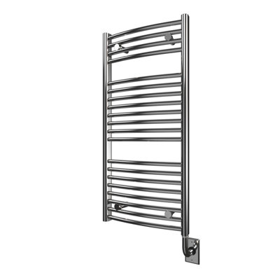 17.5"x37" Blenheim Wall Mounted Electric Plug-In Towel Warmer -Chrome, Fluid Filled, Includes Lifetime Warranty