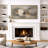 Soft Neutral Abstract Artwork with Linear Black Accents, Living Room Pictures, Framed Canvas Giclee Print Wall Art-125390468-125390492
