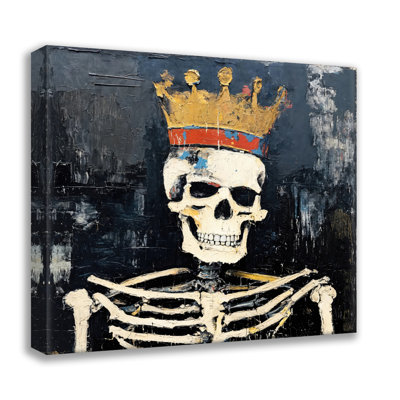 Skeleton 34-Hommage-Basquiat, estampe numérique sur toile tendue avec châssis