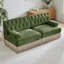 Canapé Chesterfield en velours doux capitonné à boutons-1926184429