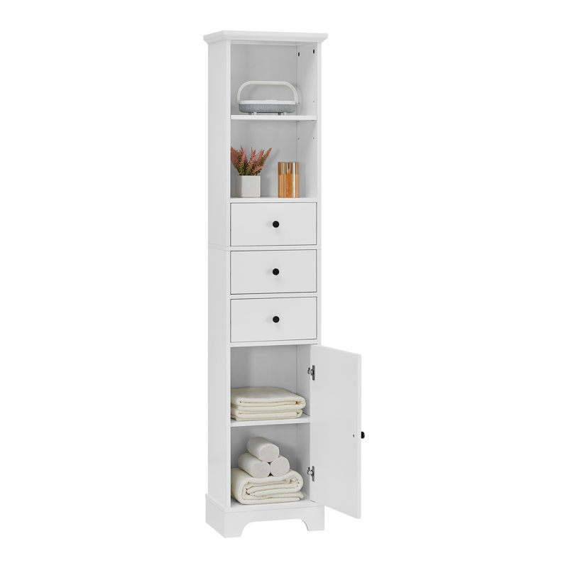 Grande armoire de salle de bain blanche