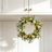 15.7inch Spring Easter Water Grass Egg Wreath with Light String, Without Battery