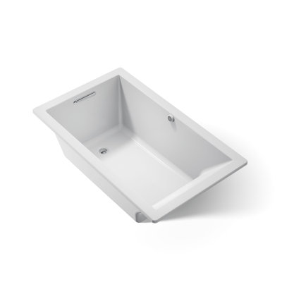 Underscore 60" x 36" Soaking Acrylic Bathtub with Heater