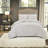 Coastal Cotton Bedding Sets, Tufted Palm Design For Beach Aesthetics