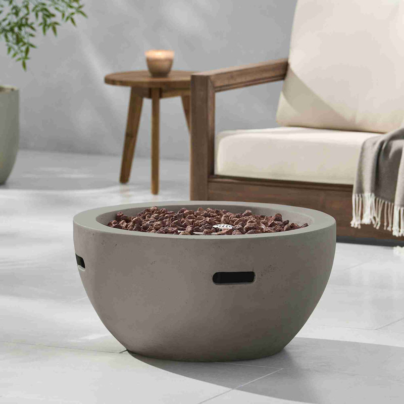 Modern Round Propane Fire Pit