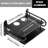Black Metal Double Wireless Wifi Router Storage Box,TV Set Box Shelf Wall Hanging Plug Board Bracket Cable Storage Organizer ,Large