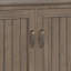 Armoire de rangement en bois massif l 60 po à 3 tablettes de large avec tablettes réglables