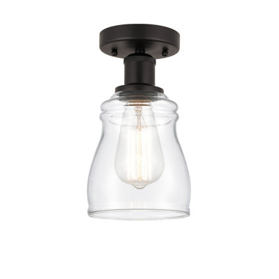 Mccarver Glass Semi Flush Mount
