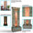 Rippled Slate Copper/Natural Outdoor Water Fountain with Light