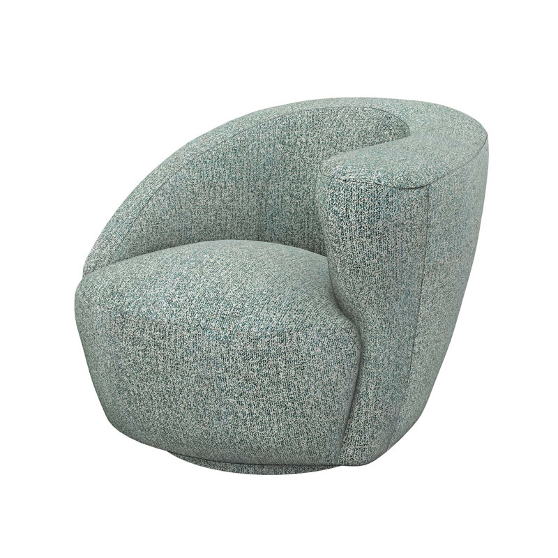 Carlisle Swivel Armchair, Pool Rayon/Viscose