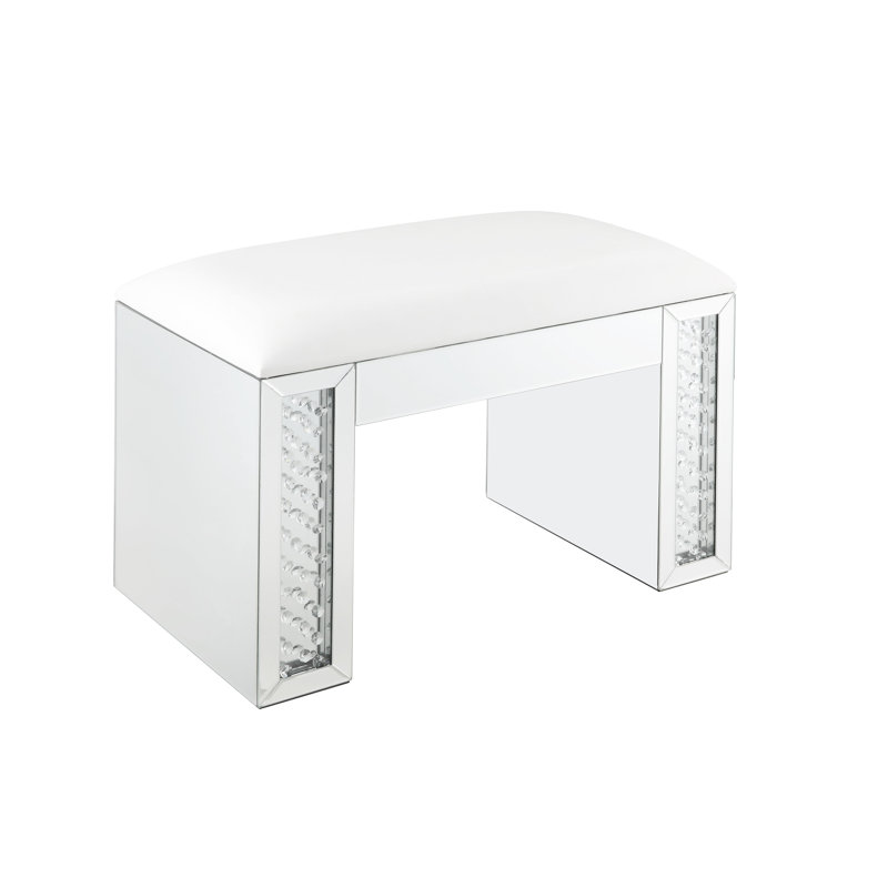 Petit repose-pieds avec miroir pour l'intérieur
