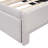 Twin Size Upholstered L-Shaped Upholstered Daybed with Pop Up Trundle, Beige-129465756