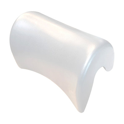 15A55583B55D4EE4BE3EB4291CC77B63 10-in x 4-in x 6-in Luxury Polyurethane Bathtub Pillow, White