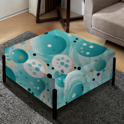 Dreams Motif à pois - Grand repose-pieds carré à pois