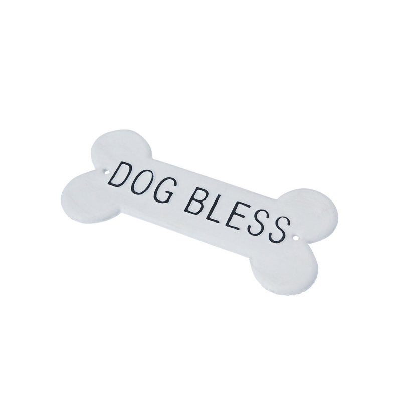 Décoration murale «Dog Bless», Blanc