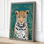 Leopard Portrait Modern - Wrapped Canvas-816919140-816919143