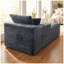 Canapé modulaire gris en velours côtelé, fauteuil d'appoint sans accoudoirs pour salon-1638682621
