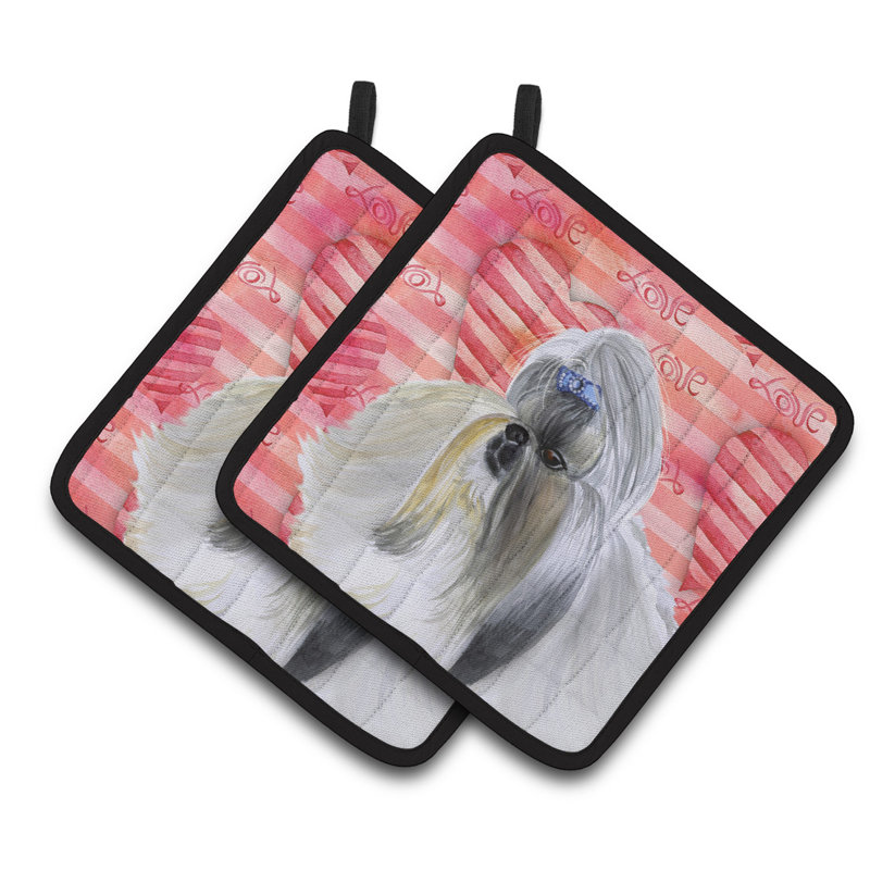 Caroline's Treasures Striped Polyester Potholder