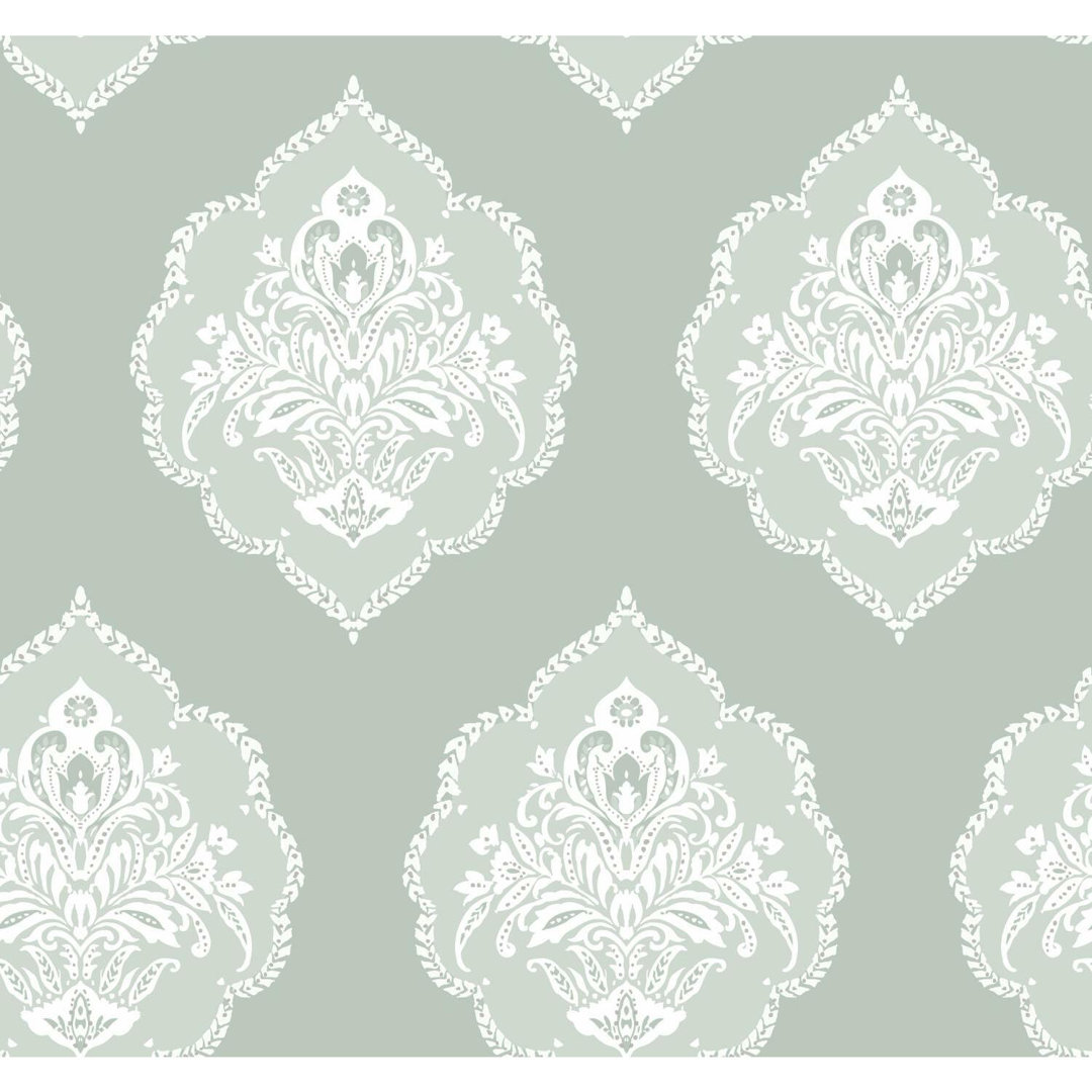 Damask Double Roll York Wallcoverings 