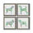 Toile avec encadrement gris