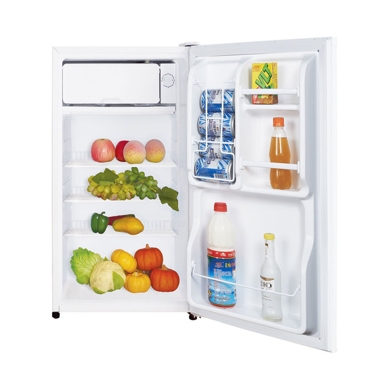 Magic Chef MCBR350S2 3.5 Cubic Foot Compact Mini Fridge with Freezer, White