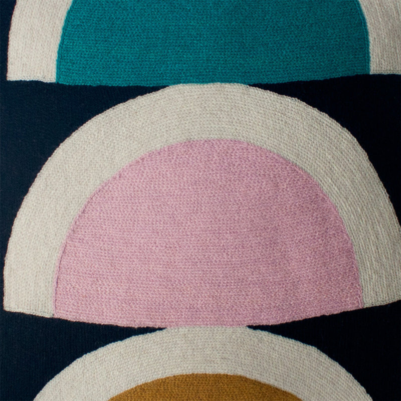 Viola Wool Square Pillow Cover