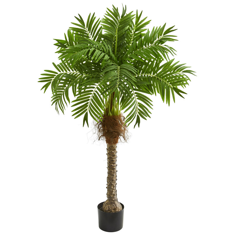 Palmier artificiel 58 po en pot, H 58 po x l 33 po x P 33 po