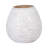 Ceramic Ivory Round Textured Round Vase-89123265