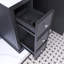 Meuble-lavabo noir 36 po