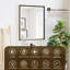 Ensemble de meuble-lavabo simple 30 po en brun clair avec miroir artificiel blanc Bondi