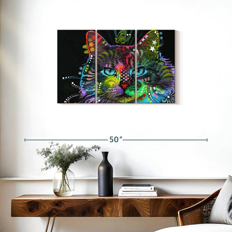 Brampt Blue Stare, 20" H x 33" W