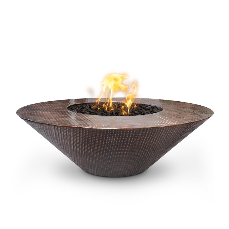 Cazo Copper Propane/Natural Gas Fire Pit, Natural Gas