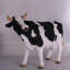 Petite statue de vache Holstein