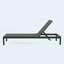 Ensemble de 2 chaises longues inclinables en aluminium avec dossier réglable pour chaise longue d'une capacité de 400 lb