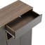 Étagère à chaussures polyvalente, gris foncé, avec un siège rembourré et des tablettes réglables pour le rangement dans le couloir