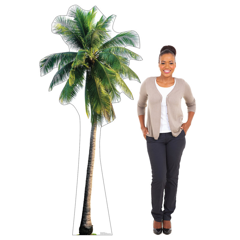 79'' Tropical Palm Tree Life-Size Cardboard Standup