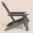 Apollo Adjustable Backrest Folding Adirondack Chair with 2 Cup Holders-1054895233