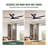 60" Aluminum Ceiling Fan