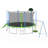 12FT Trampoline With Slide And Swings, ASTM Approved Large Recreational Trampoline With Basketball Hoop And Ladder,Outdoor Backyard Trampoline With Net