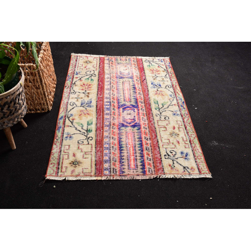 Bedroom Rugs, Beige Wool Rugs, Vintage Rugs, Turkish Rug, Boho Rugs, 2.4x3.2 ft Small Rugs
