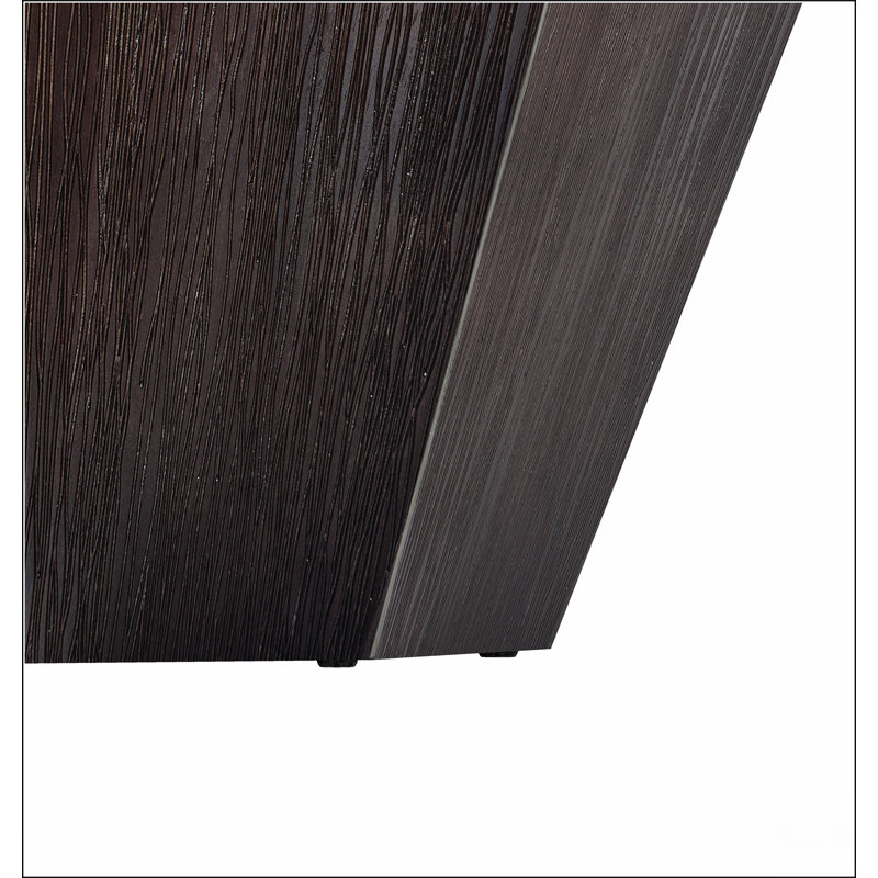 Table basse 31,5 po en bois d'hévéa noyer noir octogonal, table basse, chambre à coucher pour salon, Noyer