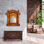Arnavi Solid And Engineered Wood Flat Wall Mirror